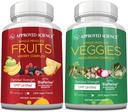Godkendte videnskab Frugt & Veggier - 42 hele frugt og Veggie supplement - forbedret sundhed & vitalitet - Daglige naturlige vitaminer, mineraler, antioxidanter - 90 kapsler Hver - 1 -måned Tilgang