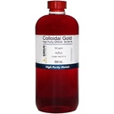 Sand kolloid guld - 50 ppm - 99,99 +% renhed - 500 ml (16,9 Fl Oz) i klar BPA- fri plastflaske - Made in USA