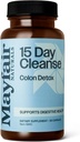 15 dages rengøring Colon Detox, Kosttilskud, 30 kapsler, Natural Laxative for Forstoppelse og fordøjelsessygdomme supplement