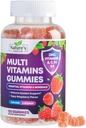 Multivitamin Gummier med Vitamin A, C, D, E, B12, Zink - Daglig voksen Gummy Vitamin & Min for Kvinder & Mænd, Immunstøtte Gummy Multivitaminer Supplement, Multi Vitamin til voksne - 120 Gummies