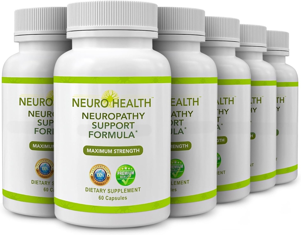 Nervestøtteformel for neuropati - dit nervetilskud med B vitaminer og alpha lipoesyre - hurtig absorption - 360 kapsler
