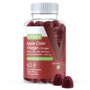 Viteey Apple Cider Vincitol Gummies and Ingefær - 1000 mg ACV Gummies for vægttab, Detox og fordøjelse - Vegan, Gluten- Free - 60 Greve