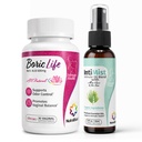 NutraBlast Boric Acid Vaginal Supposites 600 mg (30 Tæl) w / Intimist Essential Oliils Blend Spray (2 fl oz)