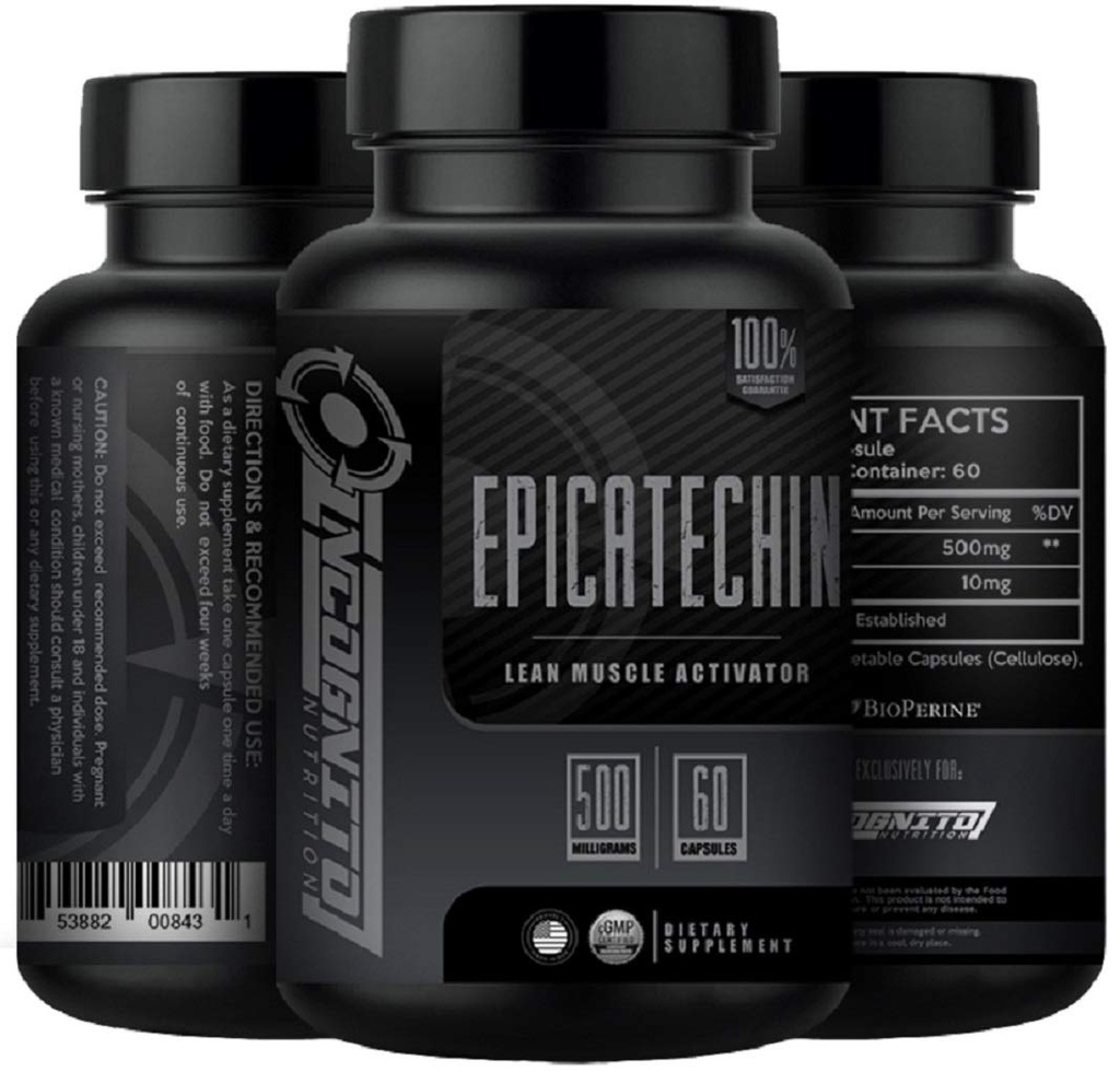 EPICATECHIN against 124; Extra Strength against 124; 500 MGS Per Servering x 60 Servering against 124; Hjælper Promote Lean Muscle and Strength against 124; Øge Protein Syntese against 124; Kan reducere Myostatin (1)