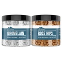Earthborn Elements Rose HIPS & Bromelain Capsule Bundle (200 Kapsler Hver), Pure & Ufortyndet, Ingen tilsætningsstoffer