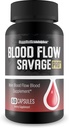 Blood Flow Savage Pro - vores bedste blod Flow Kapsler - Sunde blod Flow Natural Formel - Support Mænd Blood Flow Savage Grow Max din krop cirkulation - Herre Blood Flow Supplement Max Blood Flow