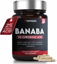 AMATH Banaba Leaf Extract Kapsler 500 mg, 2% Corolsyre (koncentreret ekstrakt)
