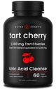 Organic Tart Cherry Extract Kapsler 12.000mg - Fremstillet af Montmorency Tart Cherry Koncentrat, Selleri Seed & Bilberry - Ursyre Cleanse & fælles støtte - Veganske Kapsler