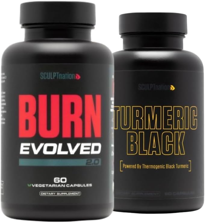 Sculpt Nation by V Shred Burn Evolved 2.0 and Turmeric Black Bundle