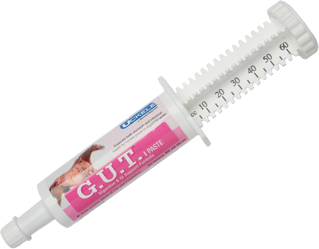 Uckele af SmartEquine Gut ™ Paste Name 124; Hestefordøjelsestillæg Hesteprobiotika & Prebiotika, Equine Gut Health Paste