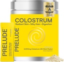 Prelude Bovine Colostrum Supplement - Grassed Colostrum Powder Sticks til Gut Sundhed, Immunitet & Samlet Wellness - Colostrum Aids Hår, Hud & fordøjelse for kvinder & mænd - Made in USA