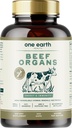 One Earth Health New Zealand 100% Grass Fed Beef Organs - (200 Count, 3.000mg Serving) Lever, hjerte, Nyre, Pancreas, Milten Supplement. Organ Meat Complex fra New Zealand
