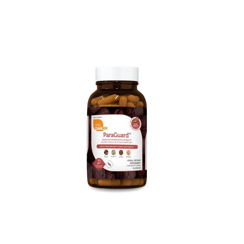 Zahler ParaGuard - Intestinal Health Support for Busy Adults - Contains Wormwood & Clove for Digestive Balance Support - Kosher, Gluten-Free, Non-GMO & Vegetarian Friendly - 30 Capsules