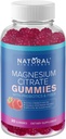 Magnesium Gummier til voksne - 500 mg Magnesiumsupplement, Sugar- Free High Absorption Magnesium Citrate Gummies, Vegan Anti- Stress Gummies, Magnesium til søvn & afslapning, 30 Gummies