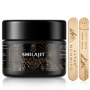 Shilajit Resin med Fulvic Acid & Trace Minerals, Original Siberian Shilajit Pure med 85 + Humanic Acid Supplement Gel for Energy & Immunsystem - 100 Servering / 50g