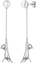 SILVERCUTE 925 sterling sølv øreringe til kvinder, sølv kat / dinosaur / Devil Horn / Leaf / Snake / Skeleton Forskellige stud øreringe eller Øre håndjern