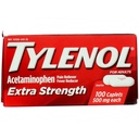 Tylenol Ekstra styrke kapsler med 500 mg Acetaminophen, Pain Reliever & Fever Reducer, 100 ng