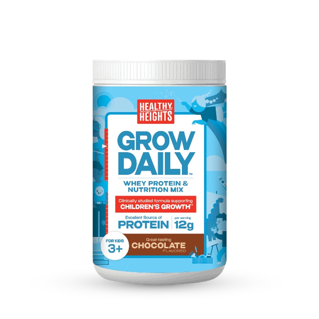Sund Heights Grow Daily Kids Protein Drink Mix (Chokolade) - High Protein Shake for Kids 3 +