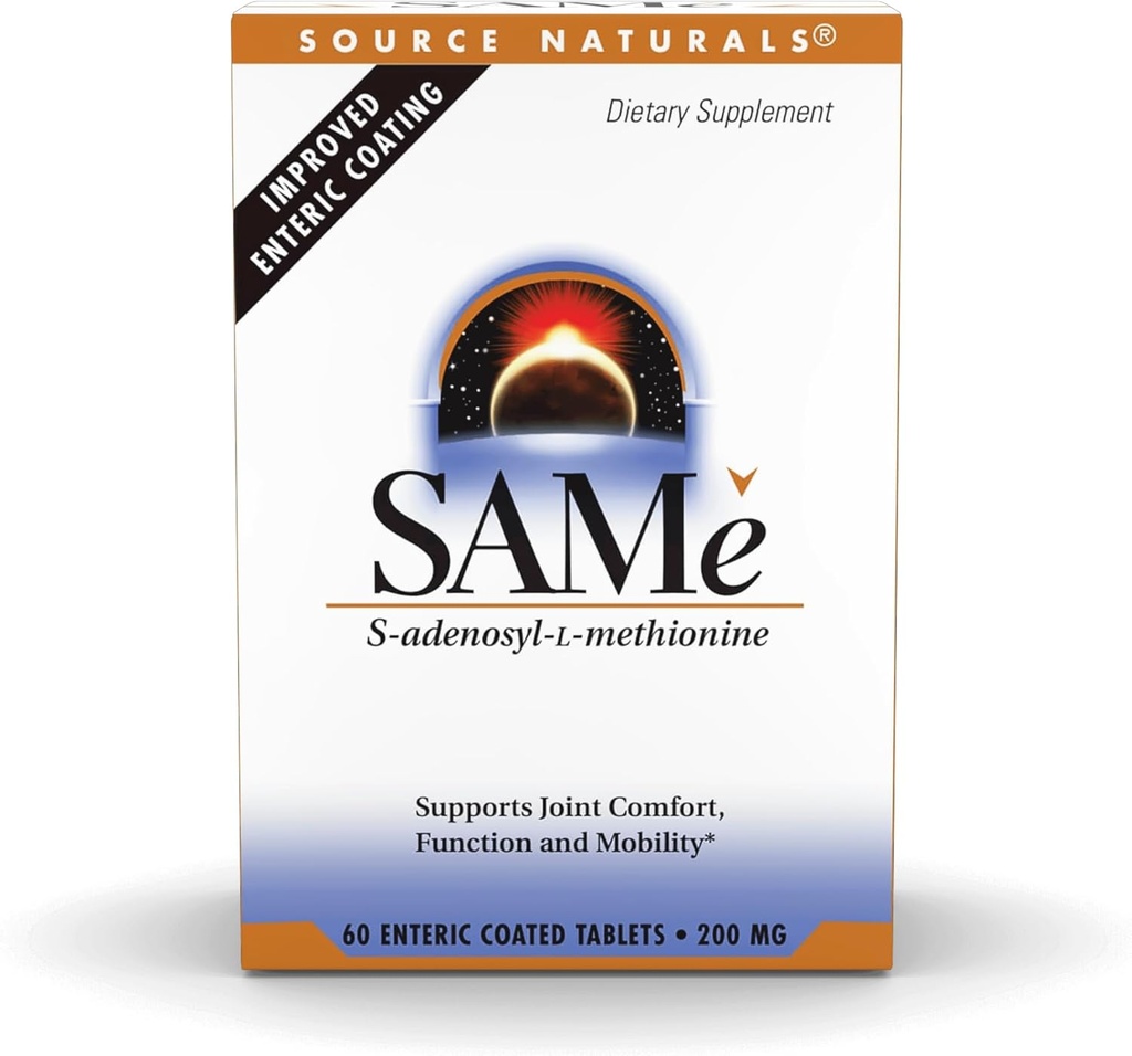 Source Naturals Samme, Understøtter Joint Comfort, 200mg - 60 Enteric Coated Tablets