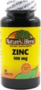 Nature 's Blend Zink Gluconate 100 mg, 100 tabletter