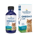 Nordic Naturals Omega-3 Cat, Unflavored - 2 oz - 304 mg Omega-3 Per One mL - Fish Oil for Cats with EPA & DHA - Promodes Heart, Skin, Coat, & immunforsvar - Non- GMO