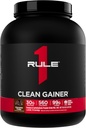 Rule 1 Clean Gainer - High-Protein Lean Gain Formula with 560 Calories, 30g of Full-Spectrum Protein, Over 90g Carbs, Under 6g of Fat (15 Servings, Chocolate Fudge)