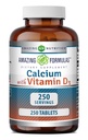 Amazing Formulas Calcium med D3- vitamin Supplement Note 124; Tabletterne er 124; Non- GMO 'er er 124; Gluten- fri er 124; Fremstillet i USA (1 pakke, 250 Tæl)