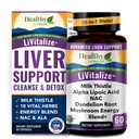 Lever Cleanse Detox & Reparation - 28-in-1 Leverstøtte - Mælk Thistle Dandeelion NAC Alpha Lipoic Acid Artiskoke & Reishi Chaga Tyrkiet Tail Mushroom - Aktiv lever sundhed supplement, 1540mg (60 kapsler)