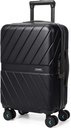 BAGSMART Carry On Bagage 22x14x9 Airline godkendt med TSA Lock, 1OO% Polycarbonat Hardside Bagage med spinner Hjul, Holdbar Hard Shell Carry On Suitcase 20 tommer Sort