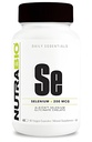 NutraBio Selenium Supplement, 200mcg - 90 Vegetabilske kapsler