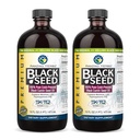 Amazing Herbs Premium Black Seed Oil - Gluten Free, Non GMO, Cold Pressed Nigella Sativa aids i fordøjelsessygdomme, immunforsvar, hjernefunktion - 16 Fl Oz (Pack of 2)