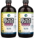 Amazing Herbs Premium Black Seed Oil - Gluten Free, Non GMO, Cold Pressed Nigella Sativa aids i fordøjelsessygdomme, immunforsvar, hjernefunktion - 16 Fl Oz (Pack of 2)