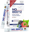 N.O. Beetz nitrogenoxid tillæg for præ-workout & Endurance Budding 124; Beetroot, Peak ATP & Electrolytes for Energy & Hydration Budding 124; øger blodgennemstrømning & Muscle Recovery