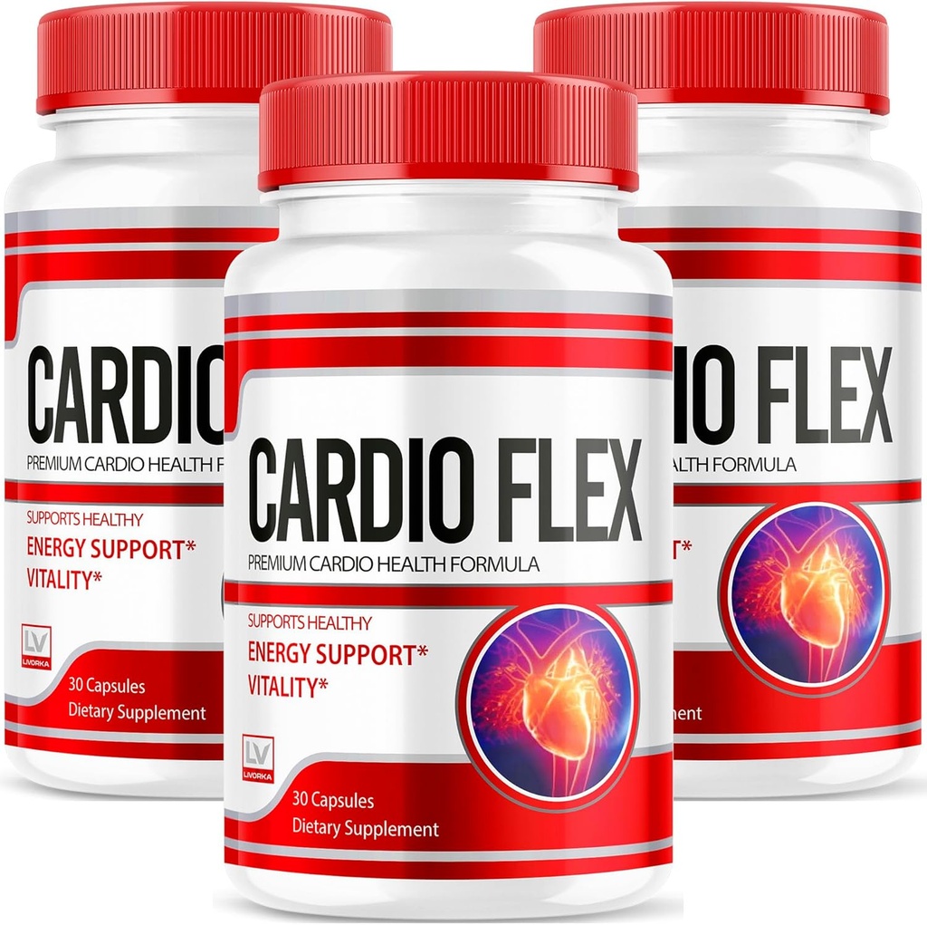 LIVORKA 3 Pack - Cardio Flex piller, Cardio Flex kapsler, Flex kapsler, Cardio Flex kapsler, Cardio Flex, Pills Cardio Flex, 30 Kapsler Per flaske i 90 dage