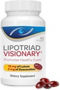 Lipotriad Visionary Eye Vitamin - 60 kapsler - Lutein og Zeaxanthin Kosttilskud med andre AREDS 2 ® Ingredienser til at understøtte Eye sundhed
