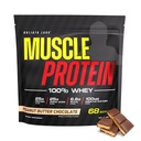 COLOSSAL LABS Muscle Protein Whey Powder [5 lbs / pakke med 1] - Cold Filtered, 25g Pure Protein, 6.6g BCAA (Packaging May Vary) (5 pund (pakke med 1), Peanut Butter Chocolate)