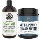 Venstre kyst Performance 32oz Premium MCT Oil og 16oz Unflavored MCT + Collagen Powder