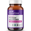 Nyt kapitel, Postnatal Vitaminer Amning supplement, Komplet Multivitamin med gæret vitamin D3 + B Vitaminer, Lavet med økologiske grøntsager & urter, Non- GMO ingredienser, 96 Greve