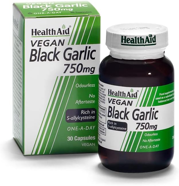 HealthAid Black Hvidløg 30 Vegicaps 750 mg