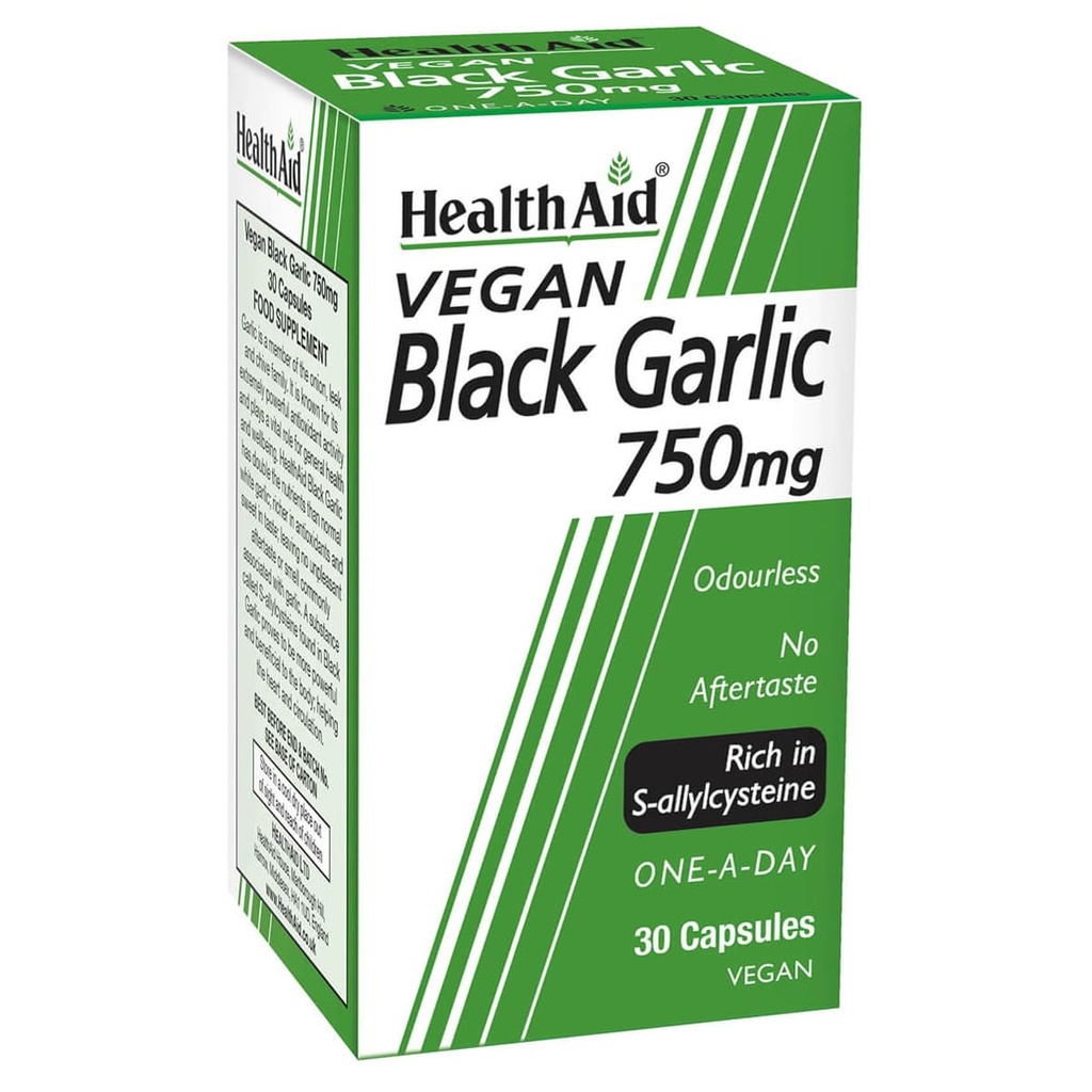 HealthAid Black Hvidløg 30 Vegicaps 750 mg