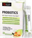 NATUR TARGET Probiotika til Women- Men- Kids Probiotiske Pulver 60 Millioner CFU 'er 13 Strops - Prebiotika og Probiotika til fordøjelsessygdomme, Hylde Stabil, Non- GMO, Gluten Free 30 Pakker
