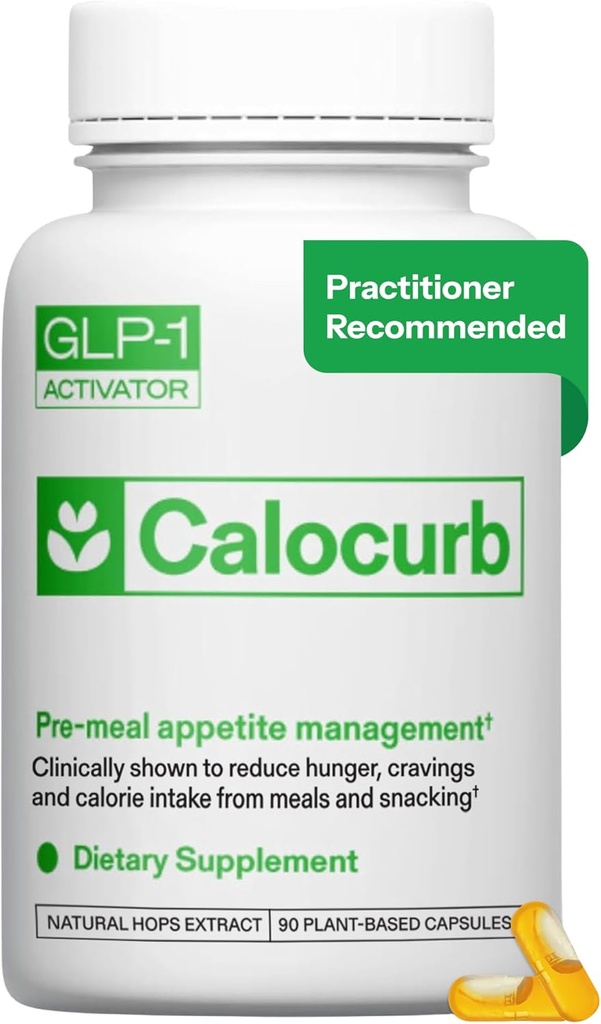 Calorie Control Supplement 6X Natural GLP-1 Aktivator, Officiel & Patenteret Amarasate Formel, Plant baseret kost GLP1 Supplement, Administrerer Appetit, Hunger & Cravings, 1 Måned gennemsnitlige Tilgang, 90 Tæl