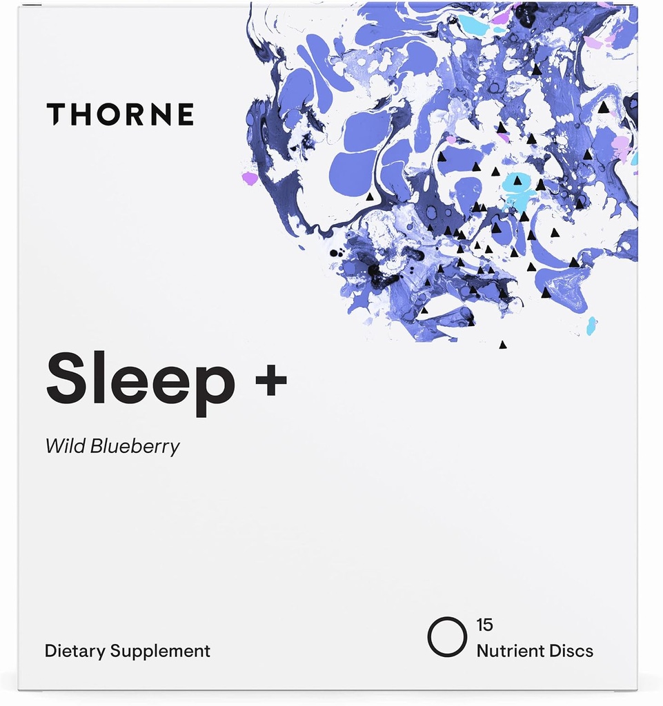THORNE Sleep + Opløseligt supplement Disc - Kamille, L- Theanin og Melatonin til dyb, afslappende søvn - 15 Serveringer