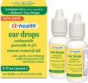 A + Sundhed Earwax Removal Drops, Carbamid Peroxid 6,5%, Lavet i USA, Twin Pack, 1 fl Ounce (To 0,5 fl oz flasker)