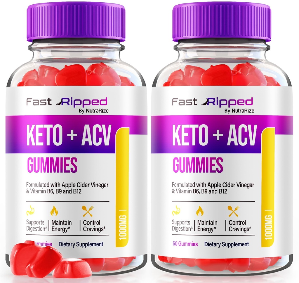 NutraRize (pakke med 2 hurtigt rippede Keto + ACV Gummies, Advanced Formel, Apple Cider Vinegas 1000MG Vitaminer supplement, Maksimal styrke Gummies Anmeldelser (120 Gummies)