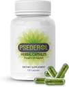 Psoriasis Støtte til hud, 120 urtekapsler, naturlige Psoriasis kosttilskud, traditionelle indiske Ayurveda lægemiddelplanter med 6 antioxidant urter, tør og Itchy hudsupplement