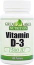 D3- vitamin med høj potens 1.500 IE (3 Pack)