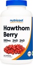 Nutricost Hawthorn Berry Capsules 550mg, 240 Capsules, Vegetarian Friendly, Non-GMO & Gluten Free