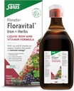 Floradix Floravital Liquid Iron & Vitamin Formel - Flydende Iron Supplement med C & B Vitamin & Urter til energistøtte - Vegan, Gluten- Free, Yeast- Free & Non- GMO - 23.7 Fl Oz