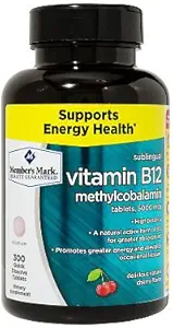 Medlemmer Mark Sublingual Vitamin B12 5000mcg (300 Greve) (3 Pack)